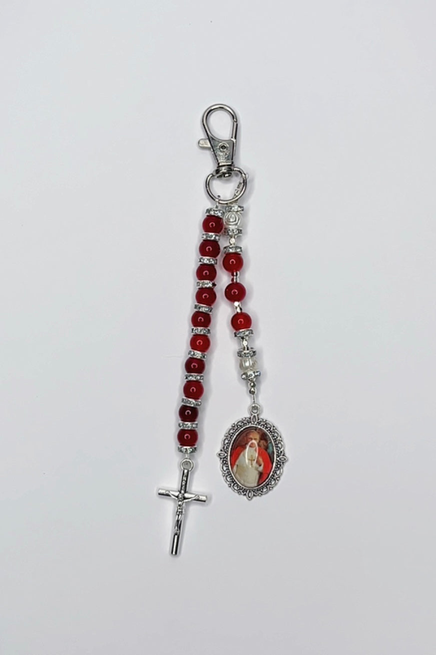 Pope John Paul II Catholic Handmade Keychain